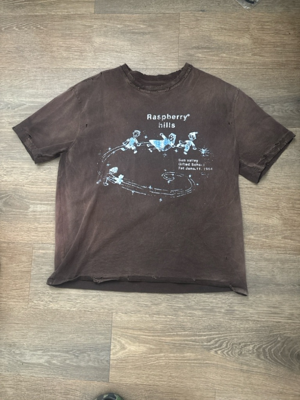 Vintage Graphic Short Sleeve Tee - Brown